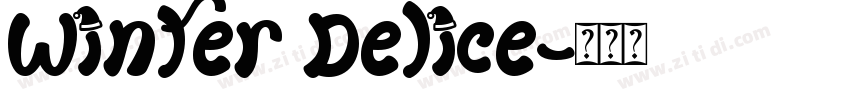 Winter Delice字体转换